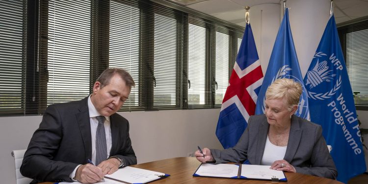 Iceland and WFP Sign Strategic Partnership Agreement for Flexible and Predictable Financial Support